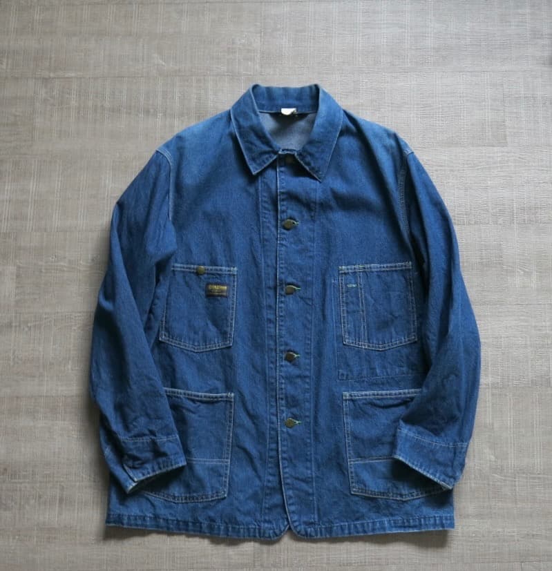 44 Oshkosh B'GOSH USA製 デニム カバーオール ジャケット