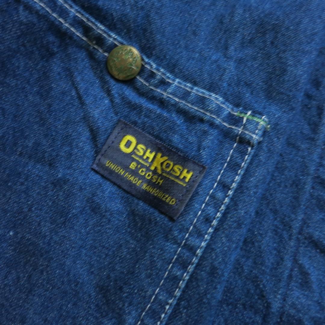 44 Oshkosh B'GOSH USA製 デニム カバーオール ジャケット