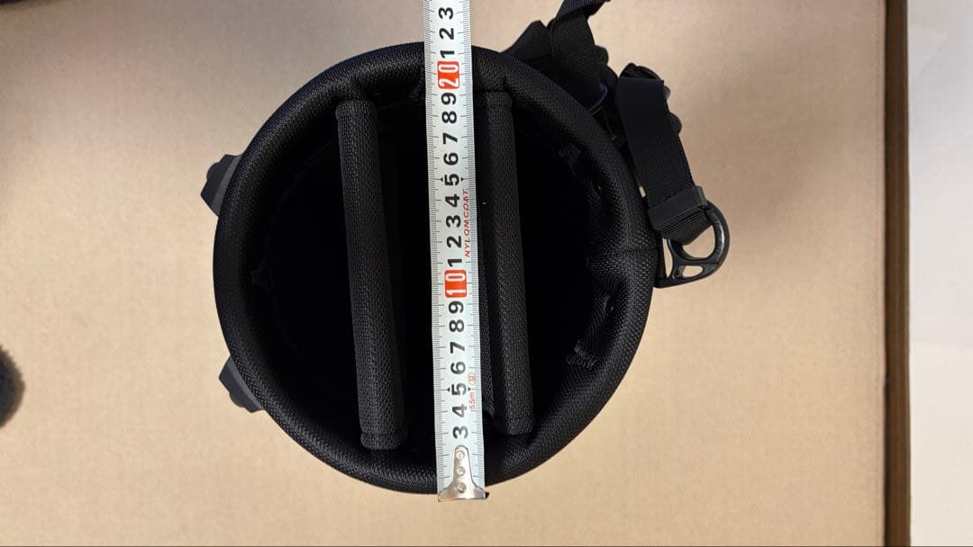 JONESのロゴ刺繍付キャディバッグ　グレー　レア