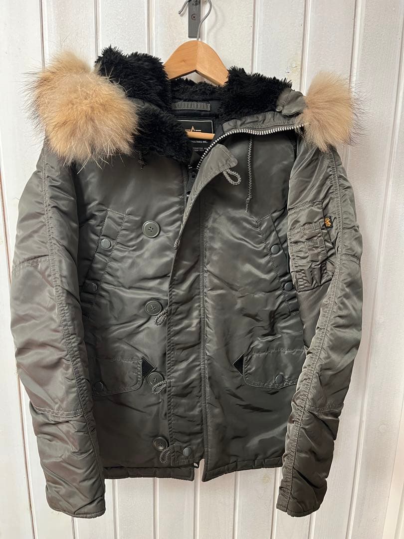 【リアルファー】アルファ　N-3B レプリカグレー　Sサイズ