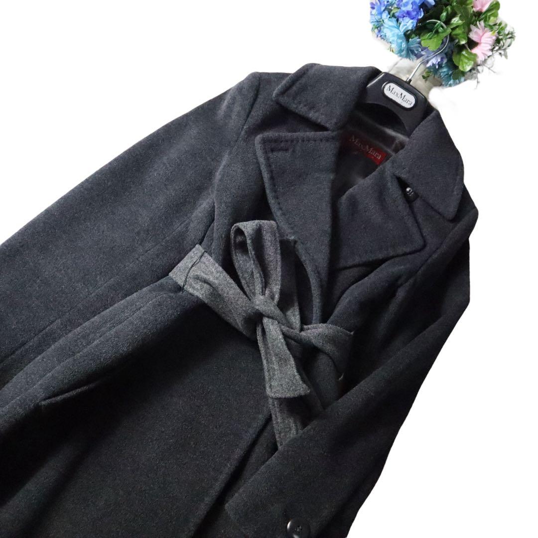 MaxMara マックスマーラ　セレブ御用達♪ベルテッドコート　マニュエラ型