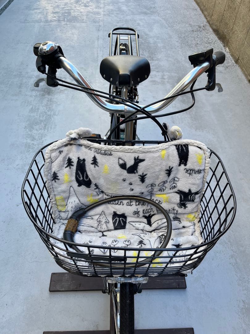 YAMAHA電動アシスト自転車 (26インチ) ブラック 前カゴ付き