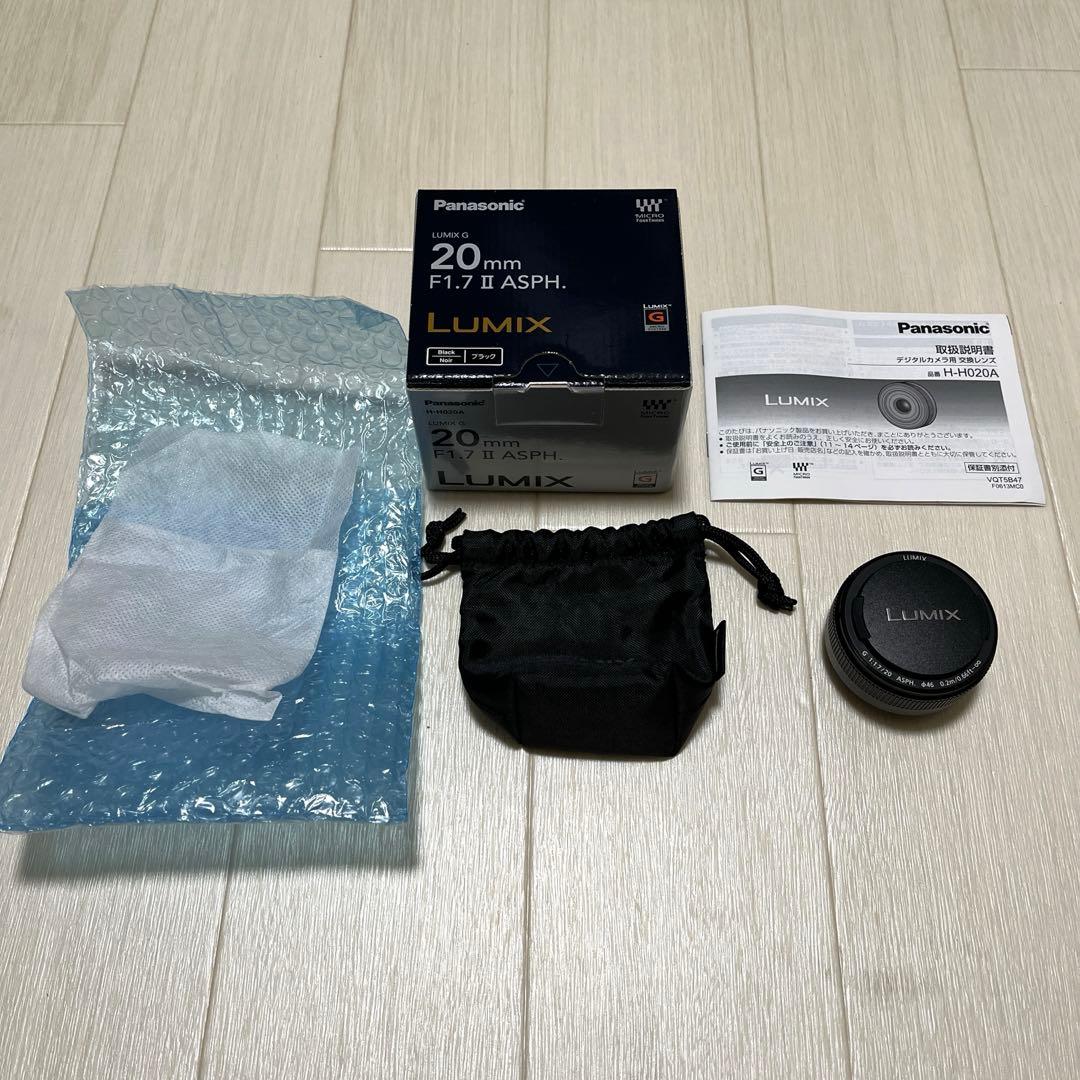 Panasonic LUMIX G 20mm F1.7 ASPH. 箱あり 美品