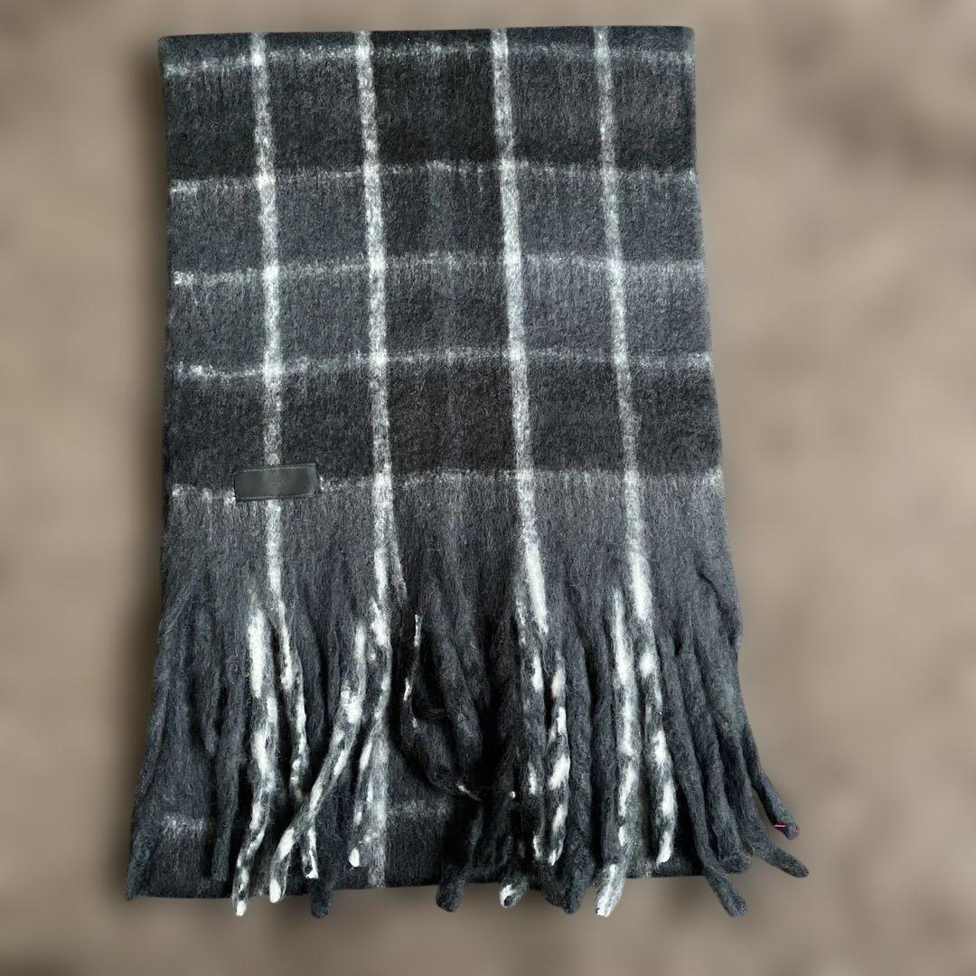 ABYTS 佐藤健 新品 SHAGGY CHECK STOLE チェックストール