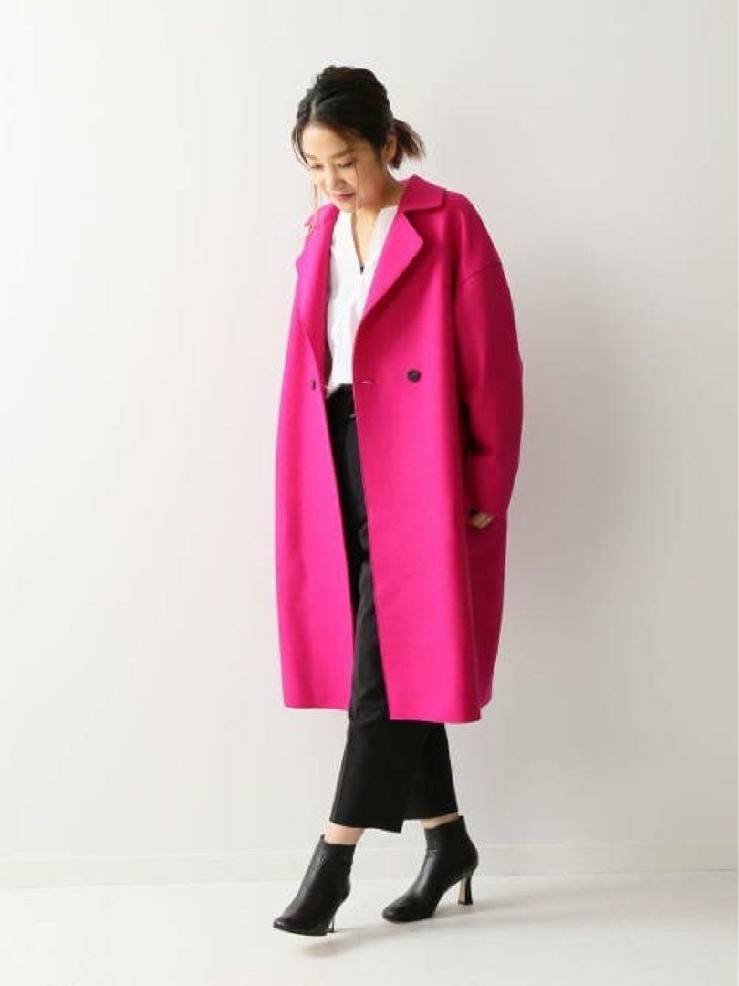 ハリスワーフロンドン HARRIS WHARF LONDON ピンク コート