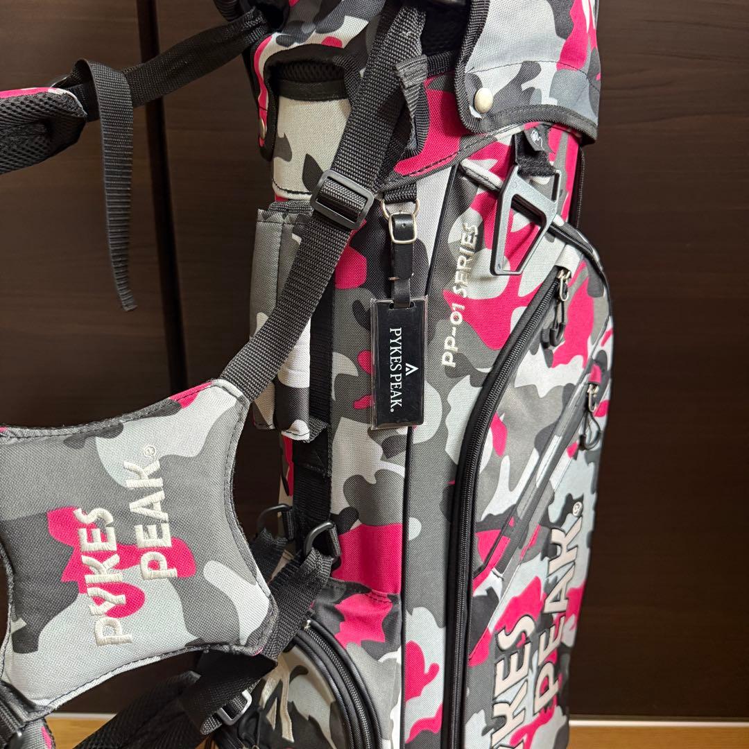 PYKES PEAK スタンド式 キャディバッグ ゴルフバッグ カモフラージュ