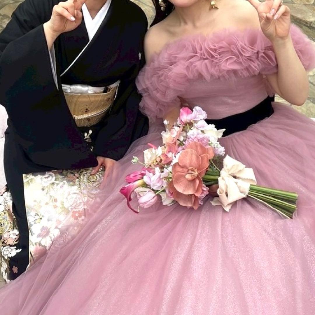 【1回着用】ハツコエンドウkiki stella風※パニエ・ベルト付