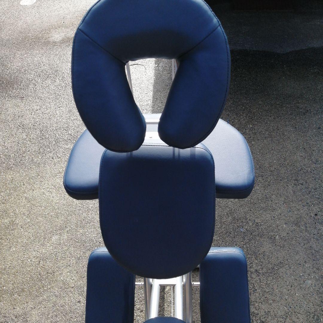 クイックマッサージチェア/折りたたみ式/超軽量/ダークブルー