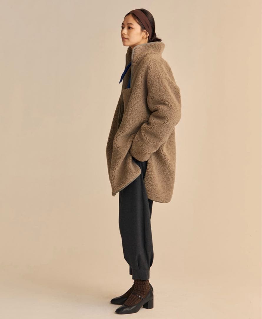 mizuiro ind（ミズイロインド） タック ヘムパンツ