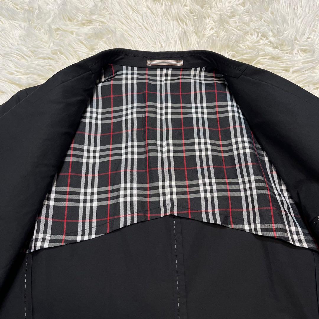 バーバリーブラックレーベル テーラードジャケット ブラック　L