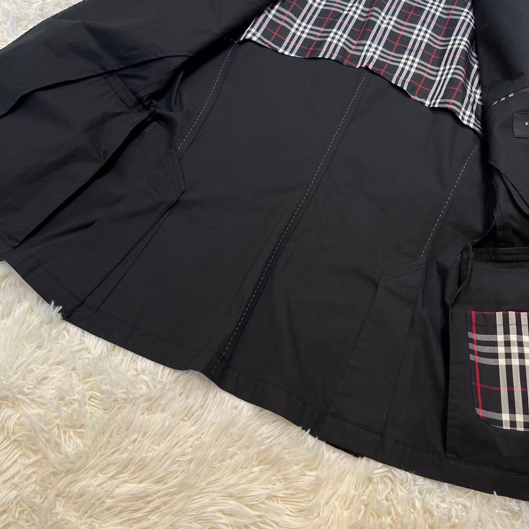 バーバリーブラックレーベル テーラードジャケット ブラック　L