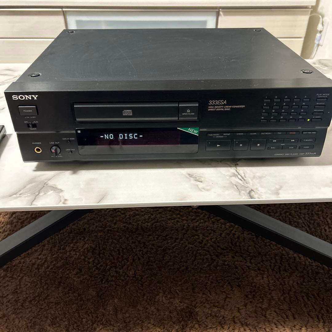 SONY CDプレイヤーCDP-333ESA リモコン付き