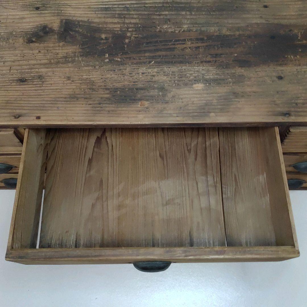 古家具 和机 文机 引出し 昭和レトロ アンティーク 送料無料