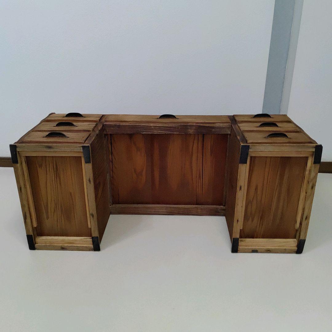 古家具 和机 文机 引出し 昭和レトロ アンティーク 送料無料