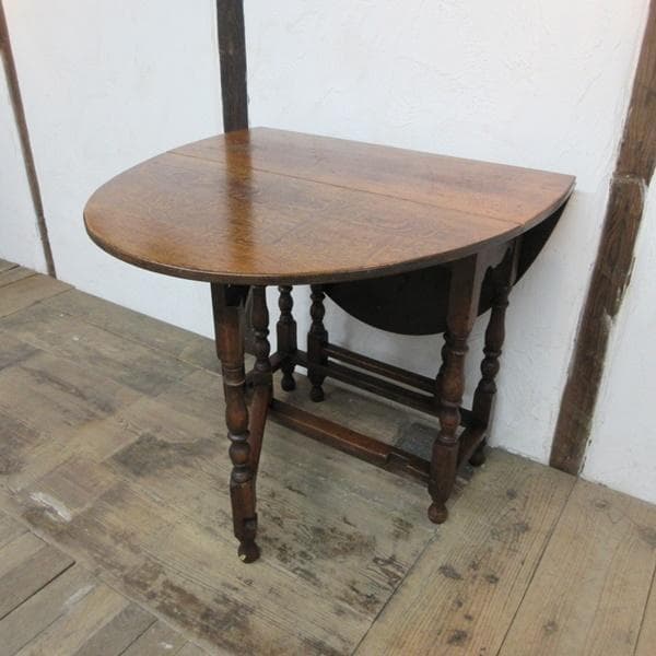 イギリス アンティーク 家具 ゲートレッグテーブル ダイニング 英国 6924d