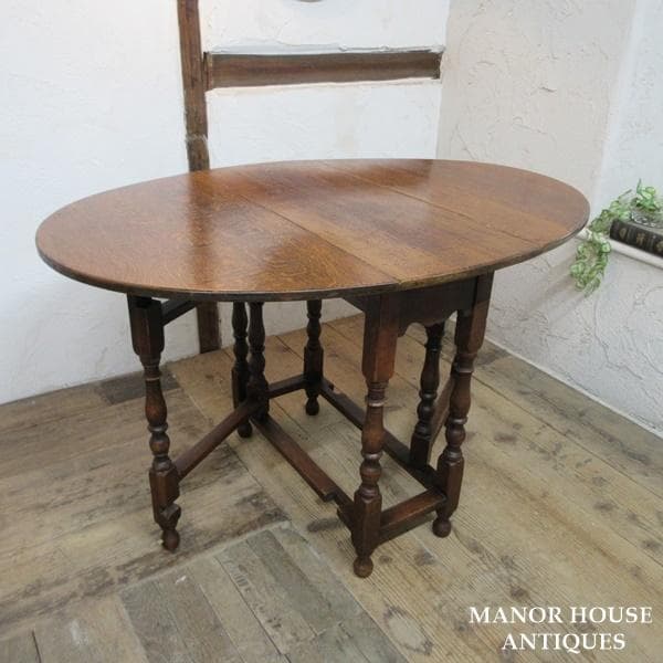 イギリス アンティーク 家具 ゲートレッグテーブル ダイニング 英国 6924d