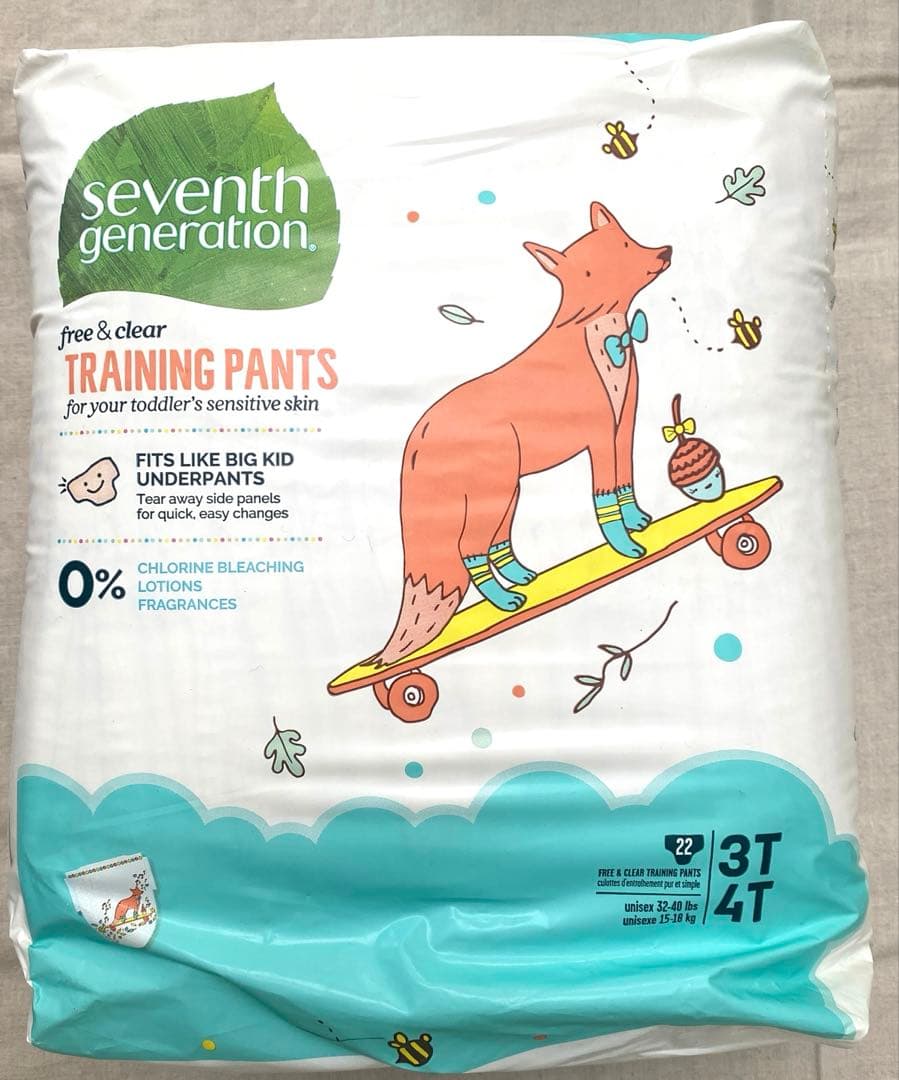 紙おむつ　セブンスジェネレーション　パンツ型　3T4T 5パック