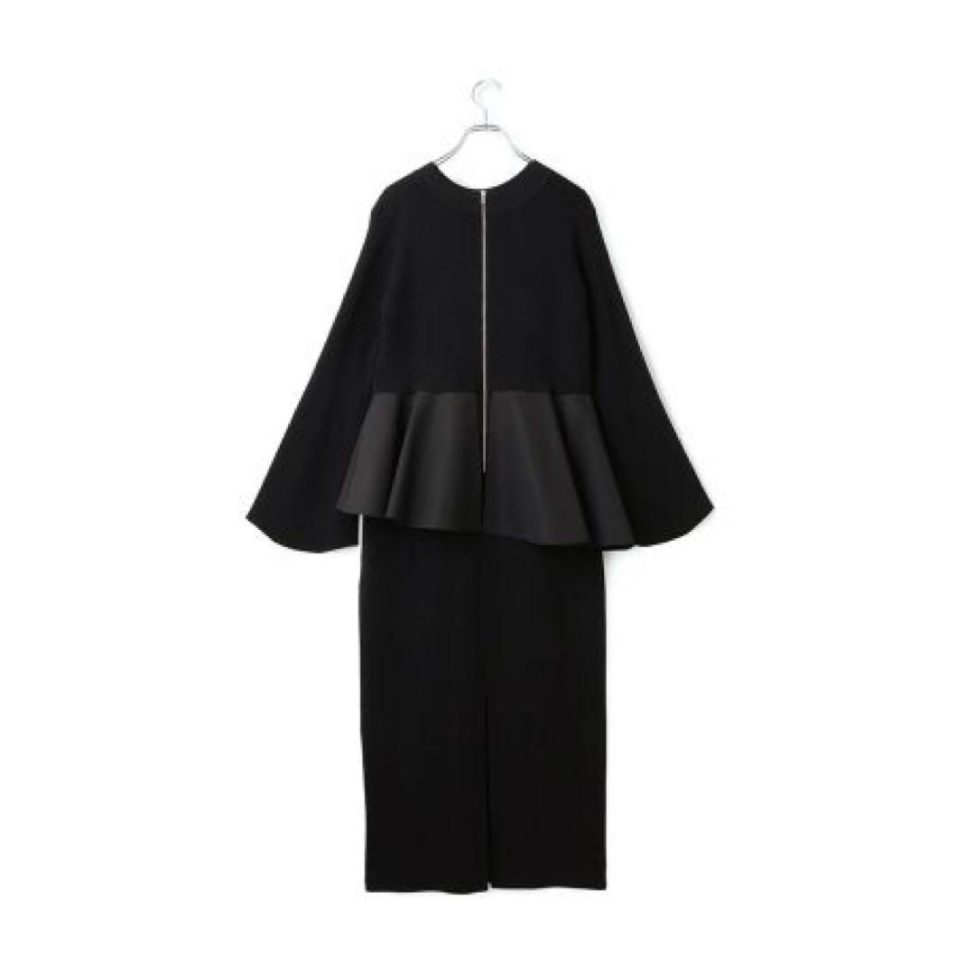 アダムエロペ　ペプラムコンビニットワンピース　ブラック　F 今期