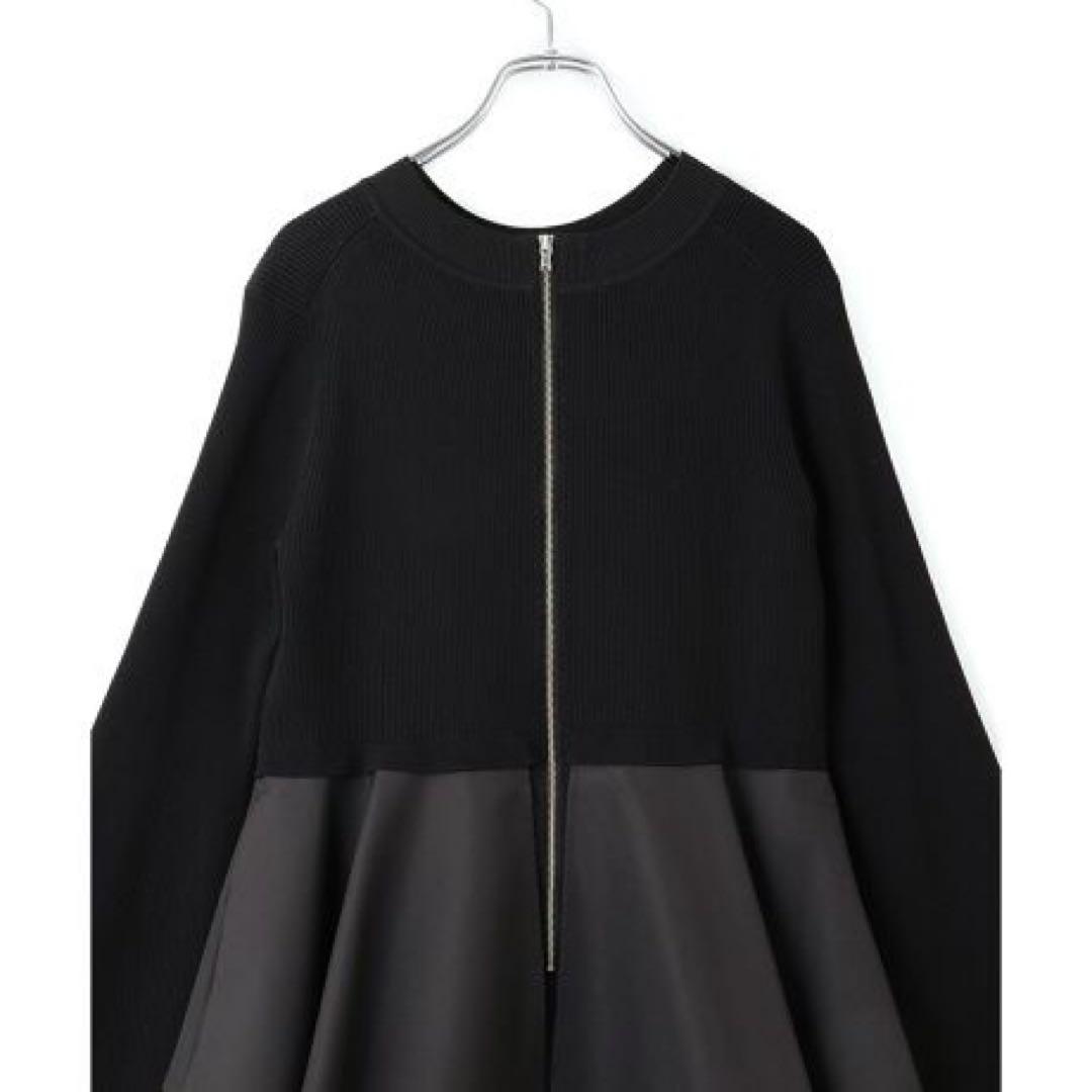 アダムエロペ　ペプラムコンビニットワンピース　ブラック　F 今期