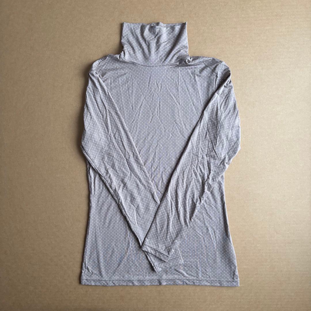 スキャパ　モスグリーン千鳥柄 コートとヒートテック2枚