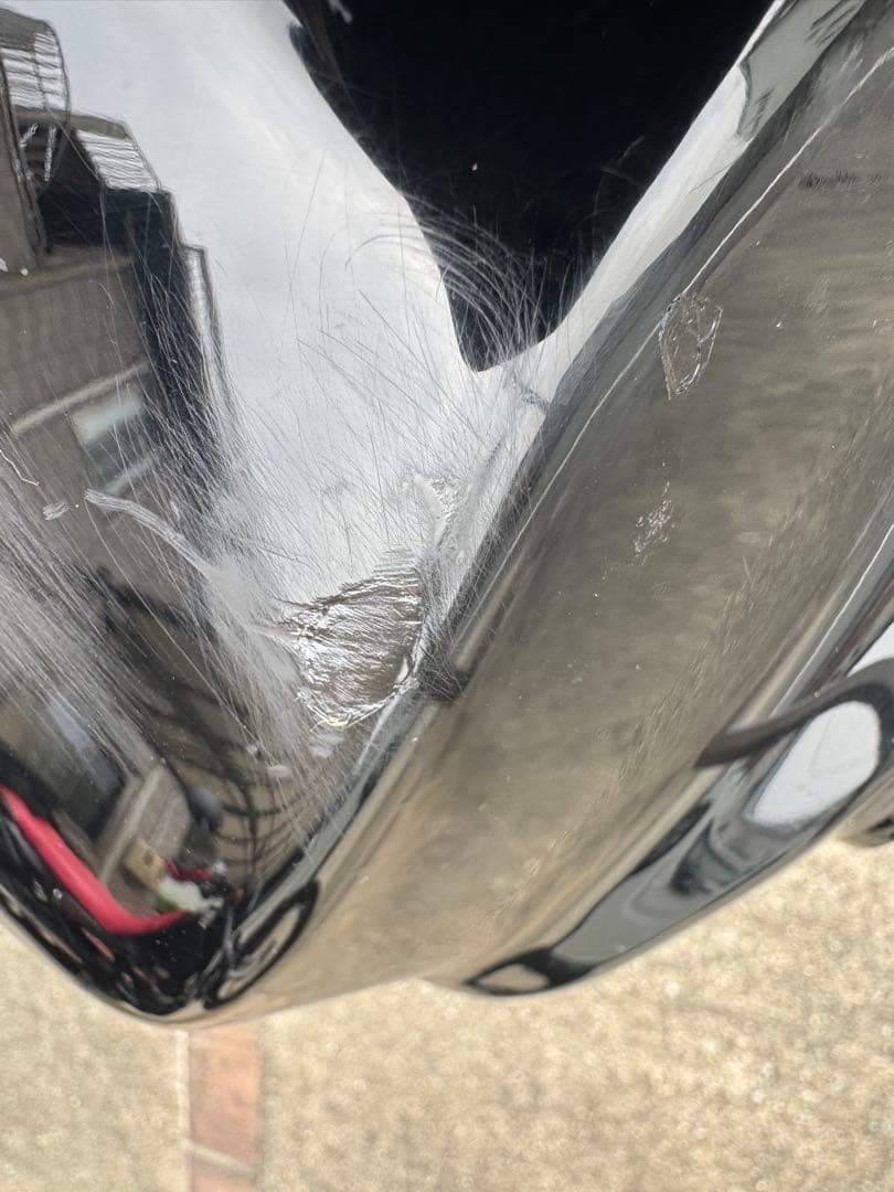 TW200 燃料タンク 黒 キー無しキャップ、取付ステー付