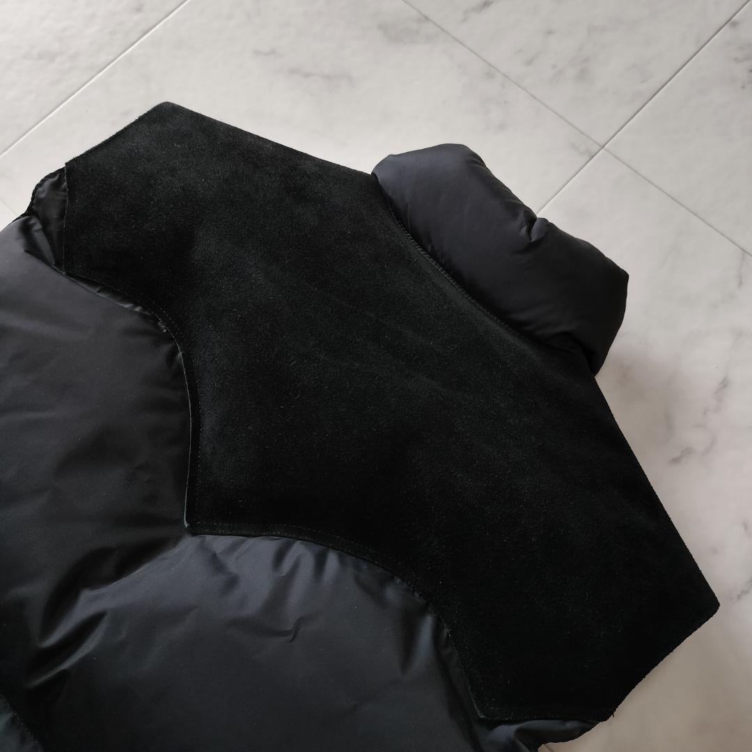 ロッキーマウンテンフェザーベッド ダウンベスト 42 XL スエードレザーヨーク