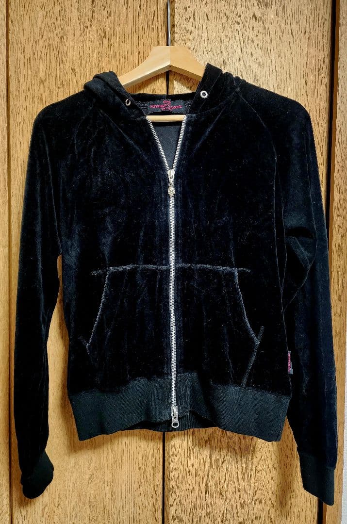 【HYSTERIC GLAMOUR】 ベロア ダブルジップパーカー