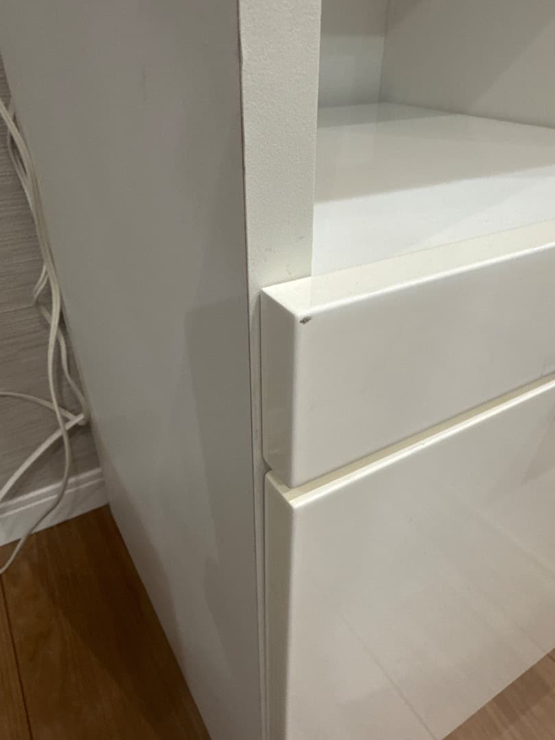 ニトリキッチンカウンター　食器棚　ホワイト