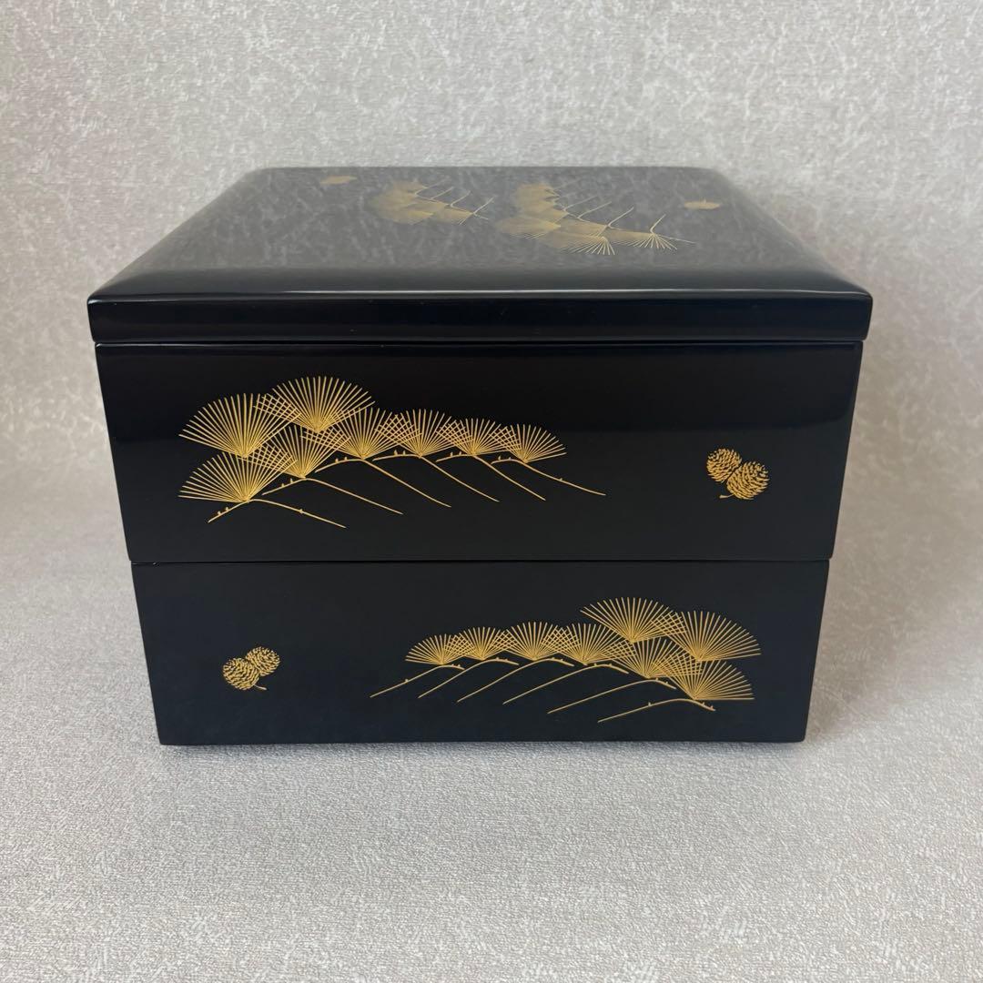 輪島塗 御重 能登輪島 松 二段重