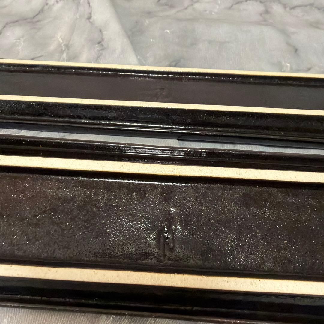 【有田焼】橙色　長皿　8枚