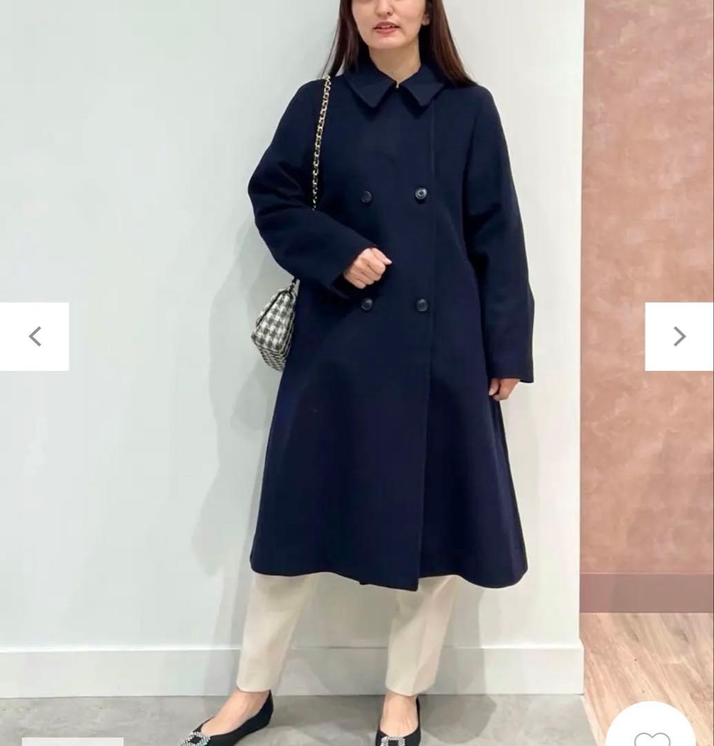 組曲　ライトビーバートレンチライコート　ネイビー