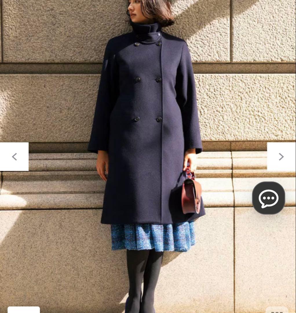 組曲　ライトビーバートレンチライコート　ネイビー