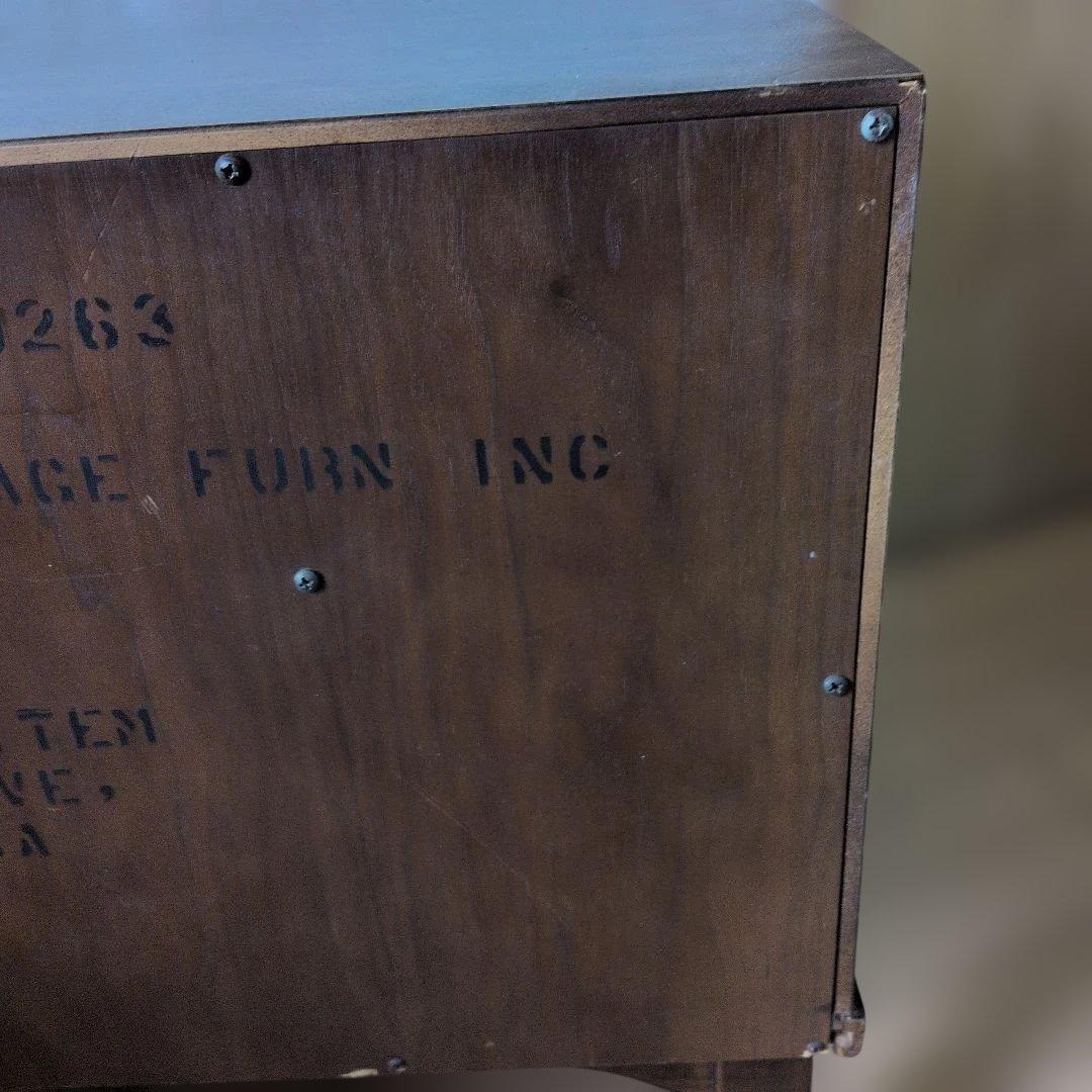 USA米軍放出家具ドレクセル サイドテーブル 引き出し付き