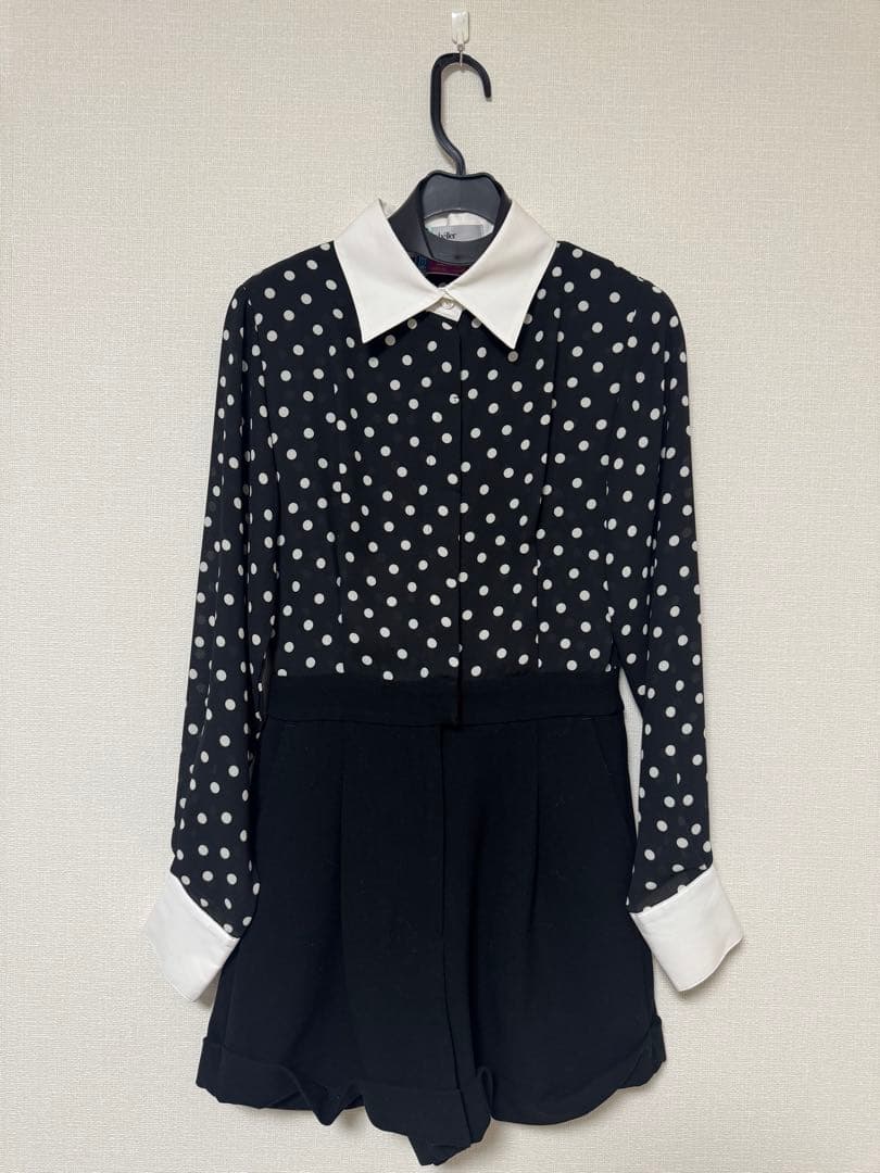 sheller シェリエ 水玉 ドット オールインワン