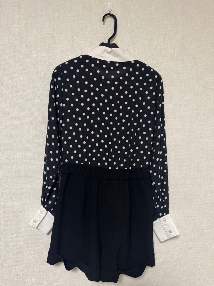 sheller シェリエ 水玉 ドット オールインワン