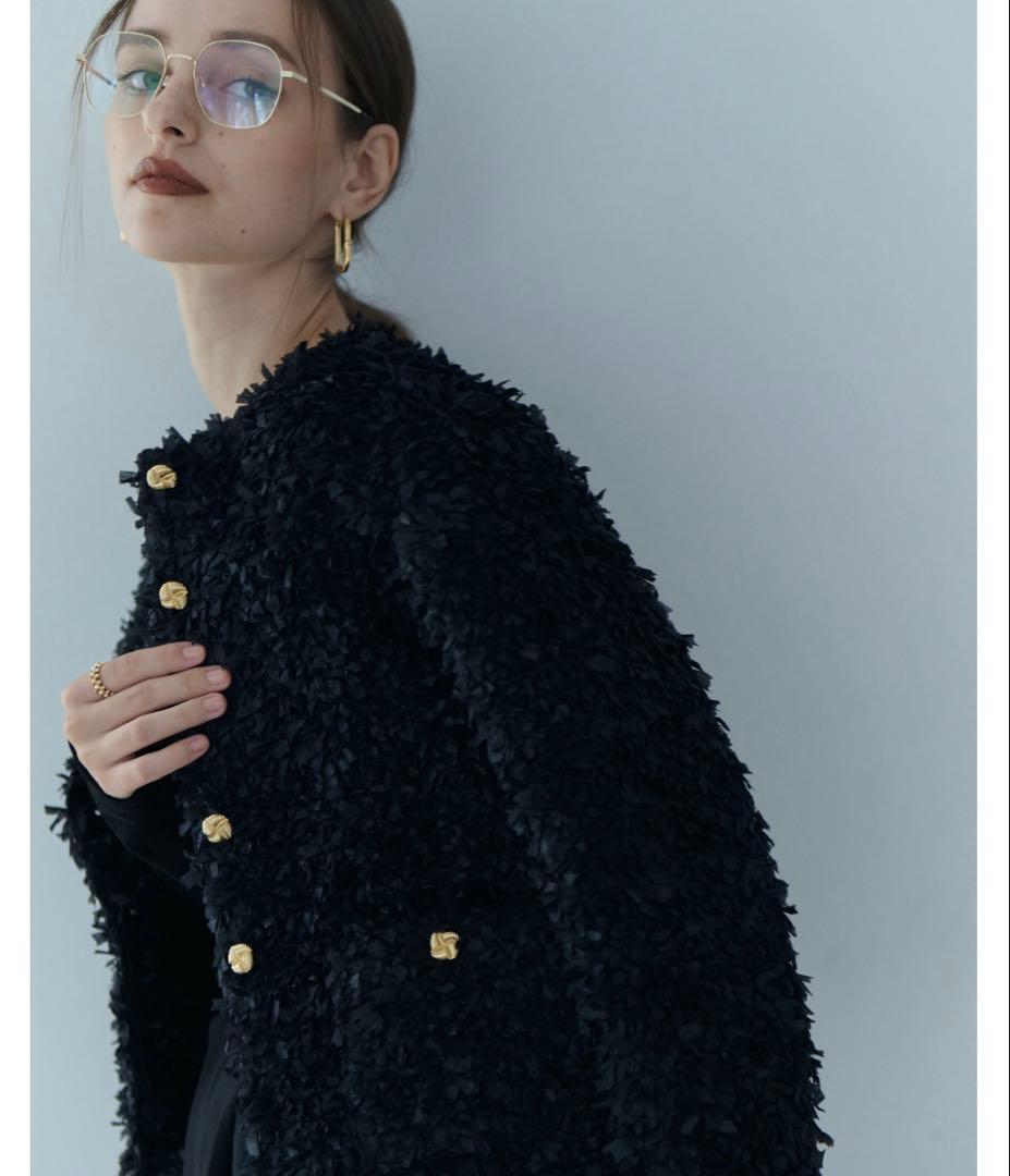 新品BLUELEA Tweedy cardigan jacket ブルレア