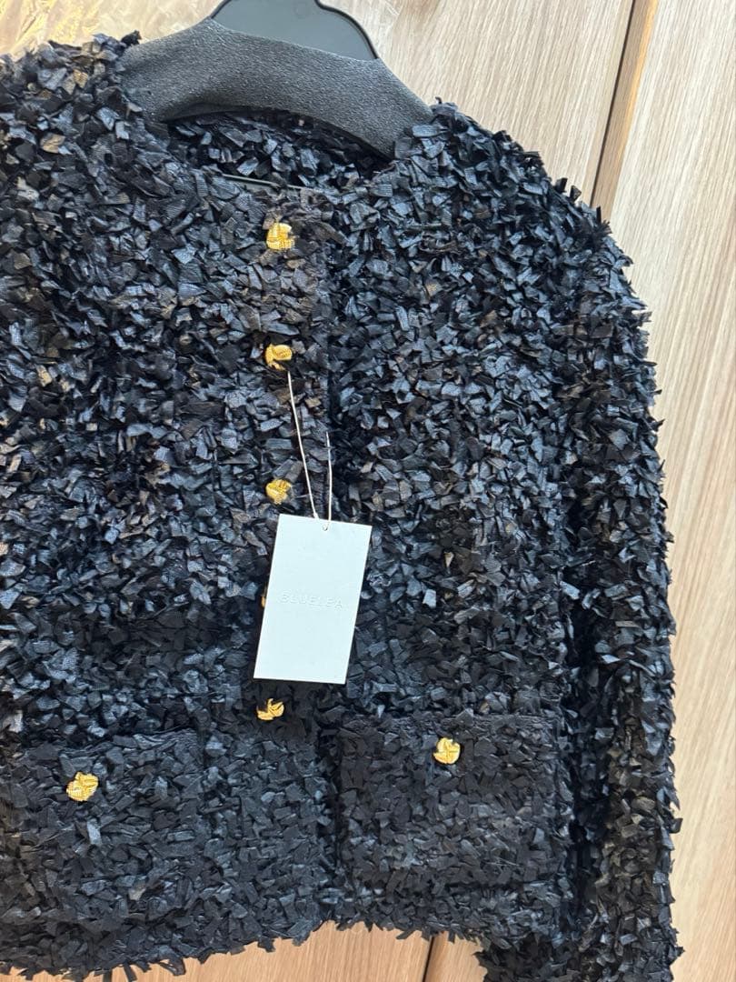 新品BLUELEA Tweedy cardigan jacket ブルレア