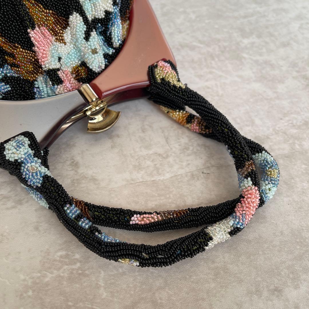 ⭐️一点物・美品⭐️総ビーズバッグ ヴィンテージ 着物 成人式 結婚式 パーティー