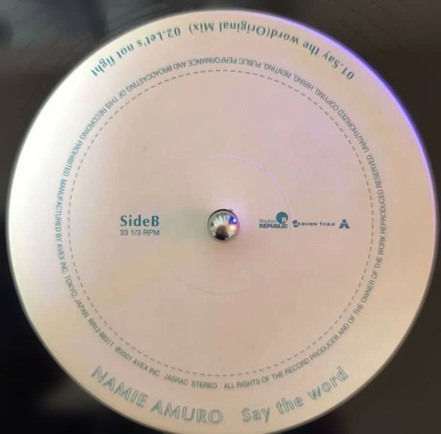 安室奈美恵『 Say the word』 12インチレコード