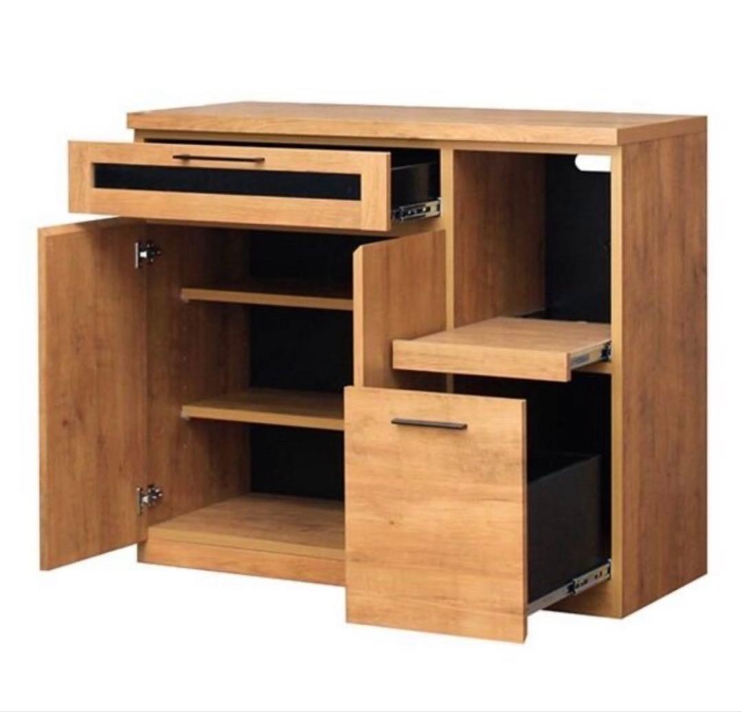 [Nina]キッチンボード・食器棚・レンジ台・国産家具