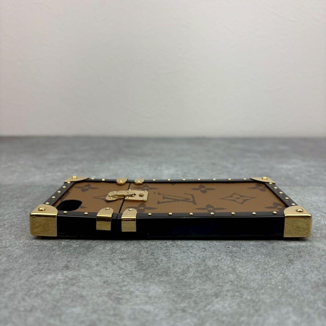 極美品 ルイヴィトン iPhone8 SE アイトランク リバース モノグラム