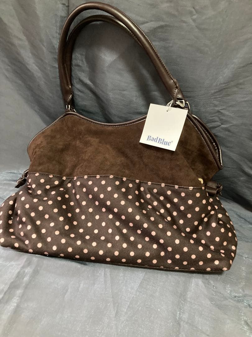 BadBlue ブラウン ドット トートバッグ