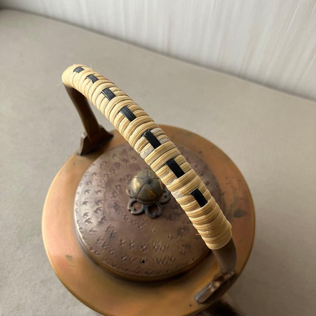 希少✨北越堂 鎚起銅器 湯沸 四代目 本間弘 やかん 薬缶 伝統的工芸品