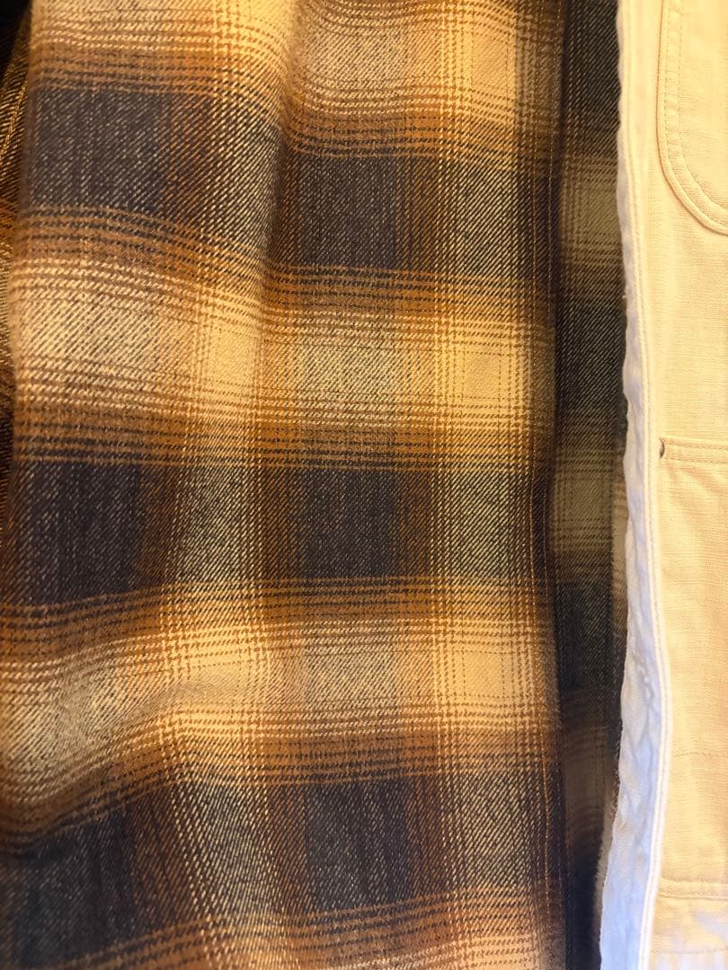 ジョンブル コットンカバーオール Mサイズ クリーム色