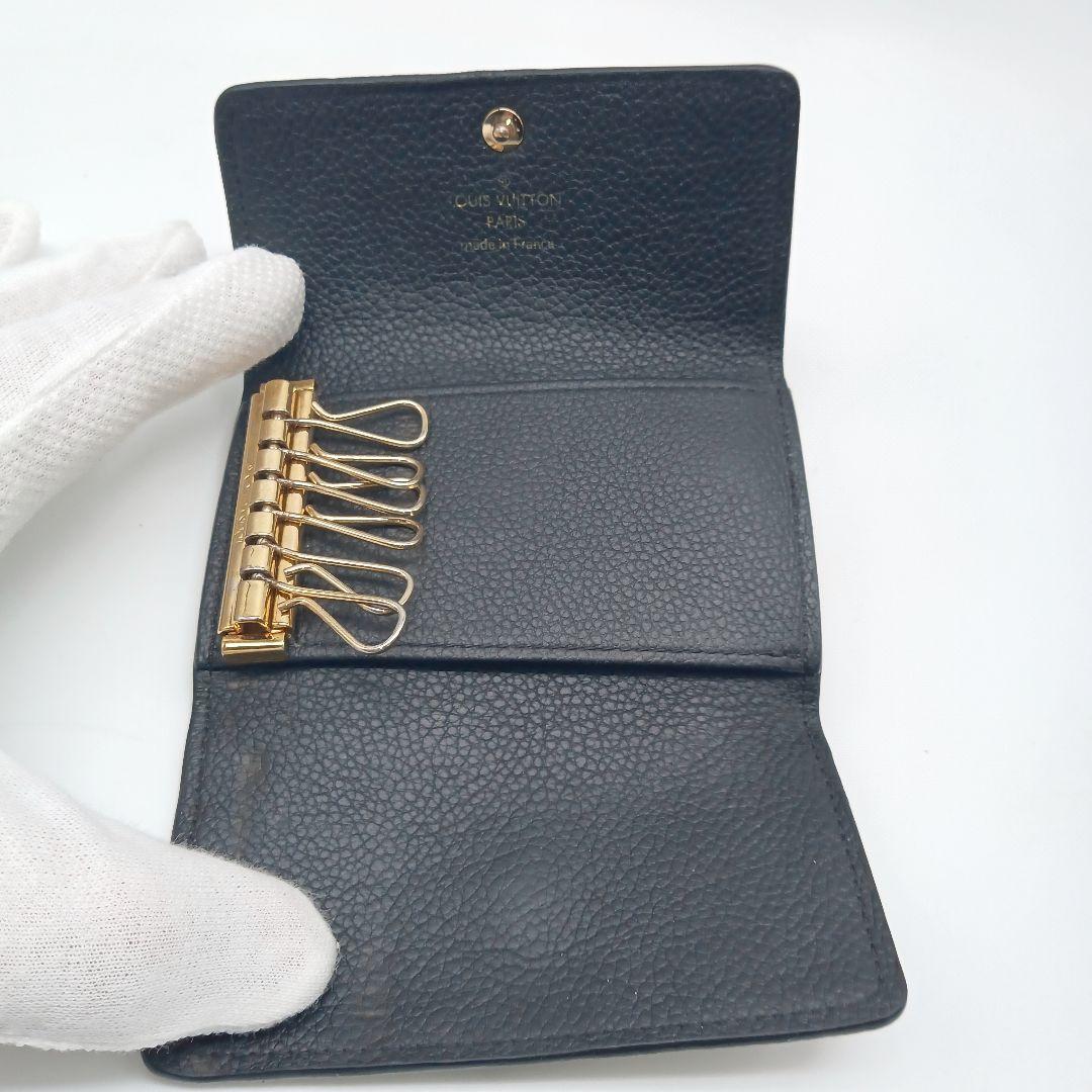 ルイヴィトン キーケース ミュルティクレ6 ブラック モノグラム アンプラント