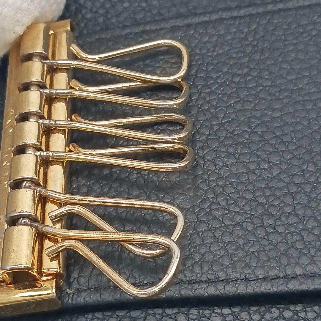 ルイヴィトン キーケース ミュルティクレ6 ブラック モノグラム アンプラント