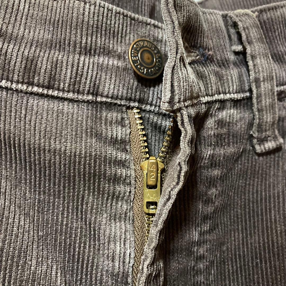 80sUSA製Levi’s519 コーデュロイパンツW34L30レアカラー 希少