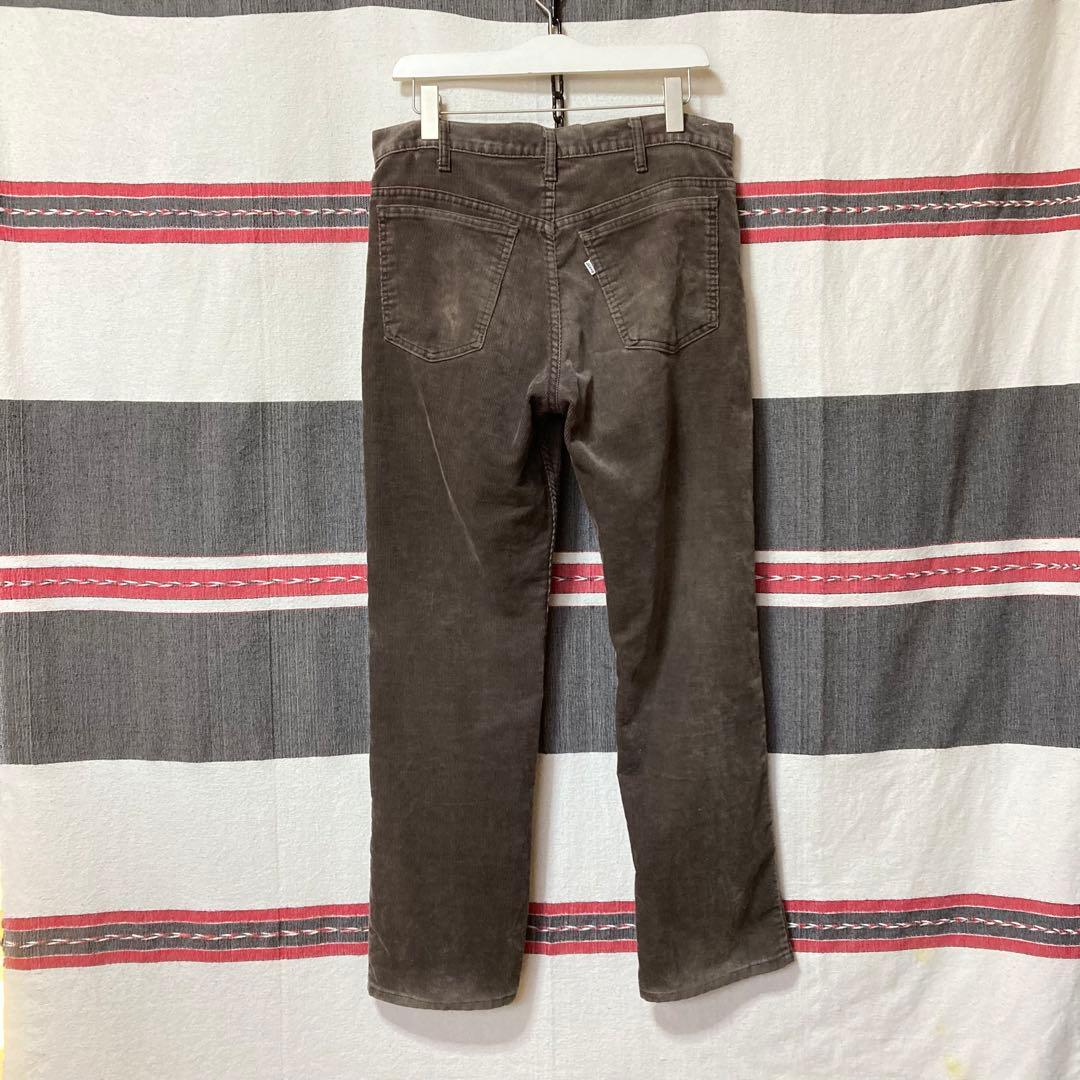 80sUSA製Levi’s519 コーデュロイパンツW34L30レアカラー 希少