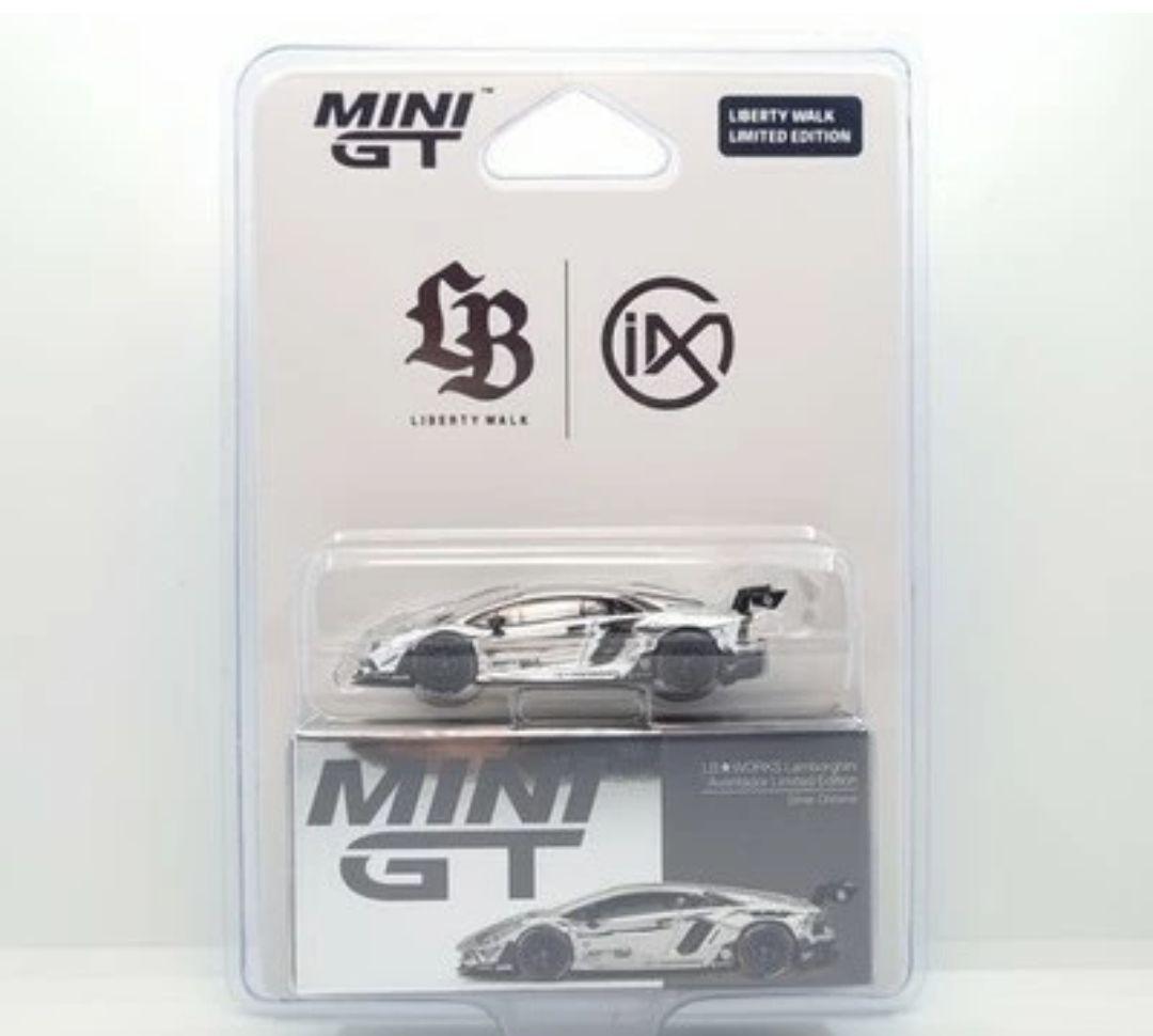 【海外レア】 TSM ミニGT LBワークス アヴェンタドール シルバー 限定