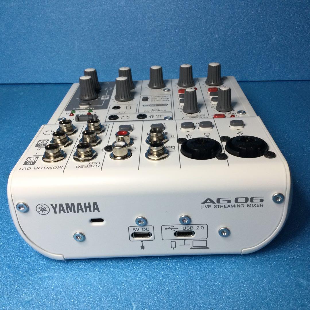 YAMAHA ヤマハ★AG06MK2★白　数回使用の美品です。箱は痛みあり。